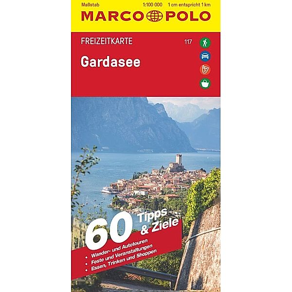 MARCO POLO Freizeitkarte 117 Gardasee 1:100.000