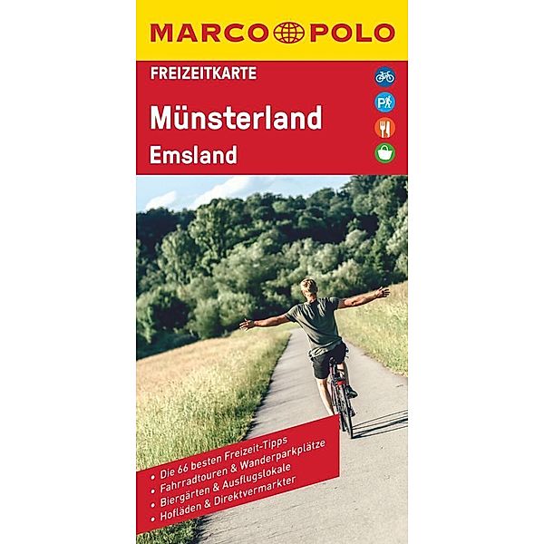 MARCO POLO Freizeitkarte 12 Münsterland, Emsland 1:110.000