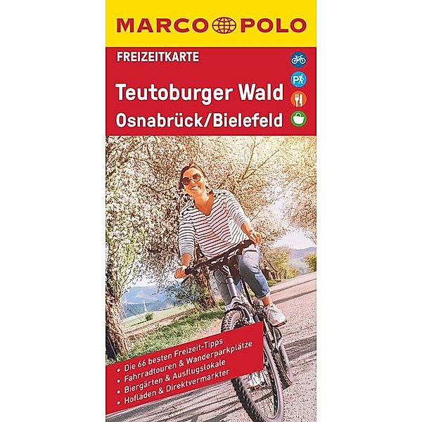 MARCO POLO Freizeitkarte 13 Teutoburger Wald, Osnabrück, Bielefeld 1:110.000