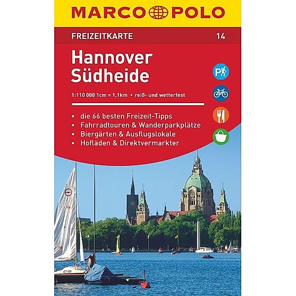 MARCO POLO Freizeitkarte 14 Hannover, Südheide 1:110.000