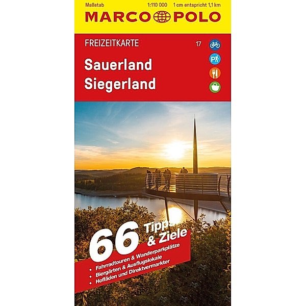 MARCO POLO Freizeitkarte 17 Sauerland, Siegerland 1:110.000