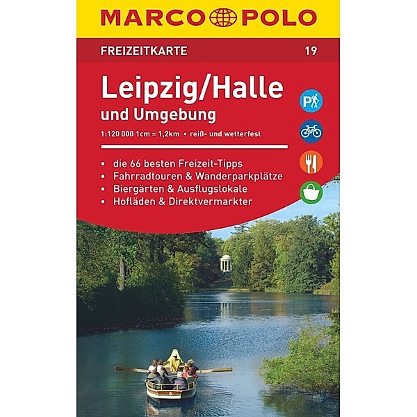 MARCO POLO Freizeitkarte 19 Leipzig, Halle und Umgebung 1:120.000