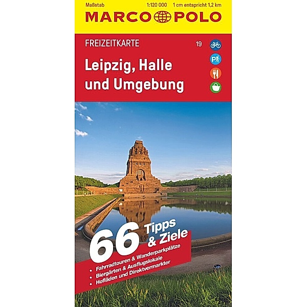MARCO POLO Freizeitkarte 19 Leipzig, Halle und Umgebung 1:120.000