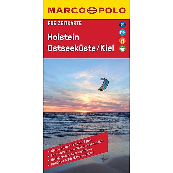 MARCO POLO Freizeitkarte 2 Holstein, Ostseeküste, Kiel 1:100.000
