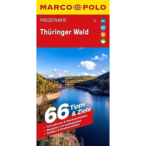MARCO POLO Freizeitkarte 22 Thüringer Wald 1:100.000