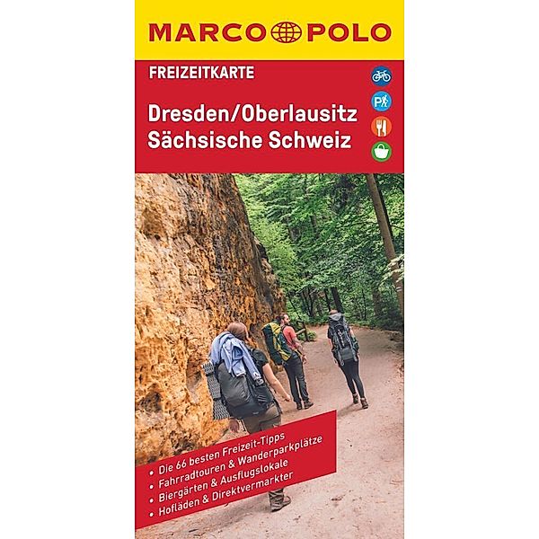 MARCO POLO Freizeitkarte 24 Dresden, Oberlausitz, Sächsische Schweiz 1:110.000