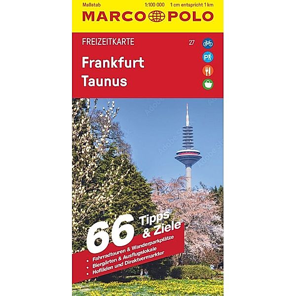 MARCO POLO Freizeitkarte 27 Frankfurt, Taunus 1:100.000
