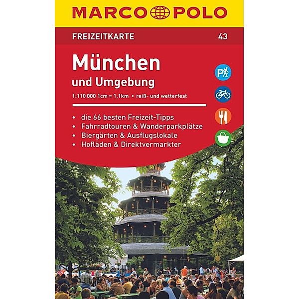 MARCO POLO Freizeitkarte 43 München und Umgebung 1:110.000