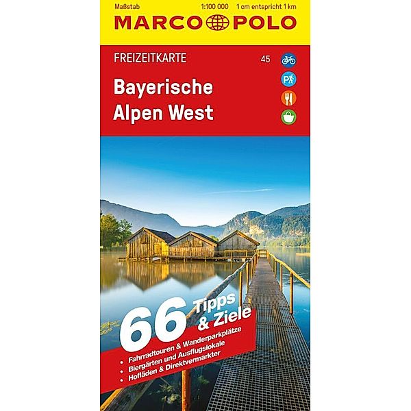 MARCO POLO Freizeitkarte 45 Bayerische Alpen West 1:100.000