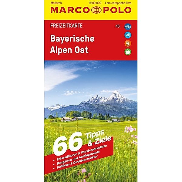 MARCO POLO Freizeitkarte 46 Bayerische Alpen Ost 1:100.000