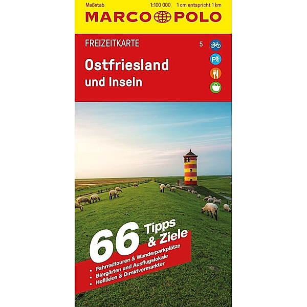 MARCO POLO Freizeitkarte 5 Ostfriesland und Inseln 1:100.000