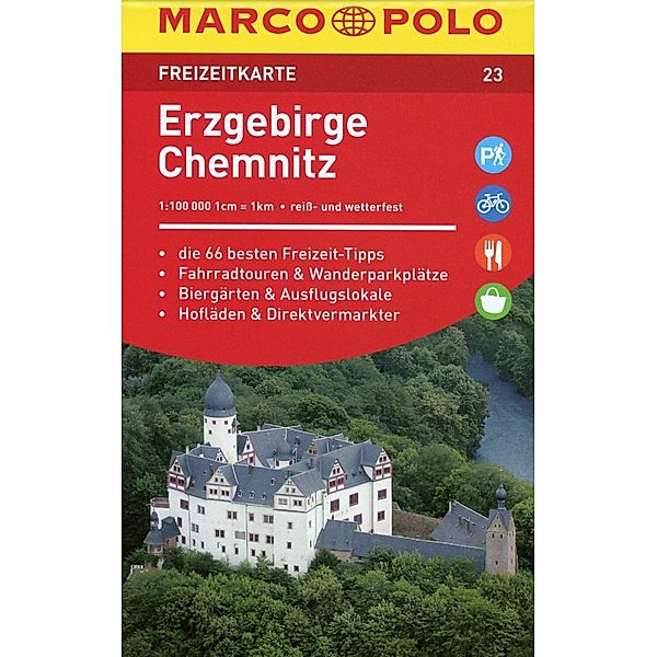 MARCO POLO Freizeitkarte Erzgebirge, Chemnitz 1:100 000