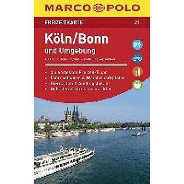MARCO POLO Freizeitkarte Köln/Bonn und Umgebung