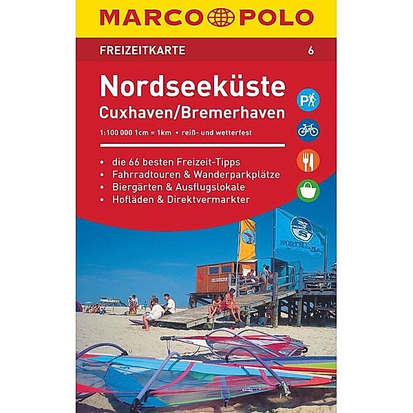 MARCO POLO Freizeitkarte / MARCO POLO Freizeitkarte Nordseeküste, Cuxhaven, Bremerhaven 1:100 000