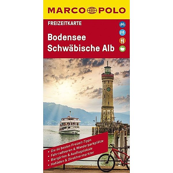 MARCO POLO Freizeitkarte / MARCO POLO Freizeitkarte Bodensee, Schwäbische Alb 1:100 000