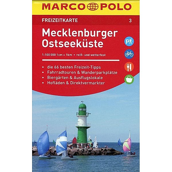 MARCO POLO Freizeitkarte Mecklenburger Ostseeküste