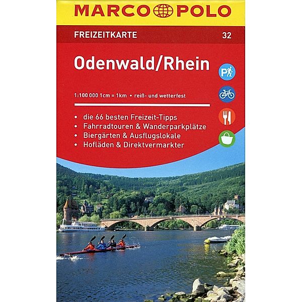 MARCO POLO Freizeitkarte Odenwald, Rhein