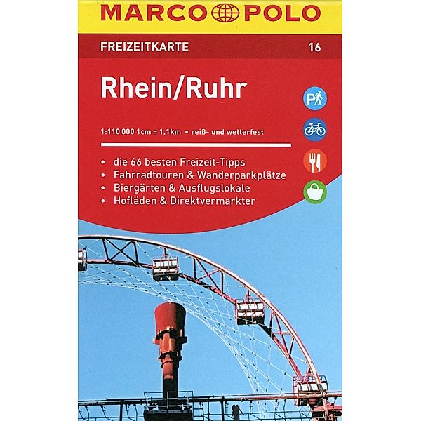 MARCO POLO Freizeitkarte Rhein, Ruhr