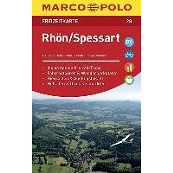 MARCO POLO Freizeitkarte Rhön, Spessart 1:110 000