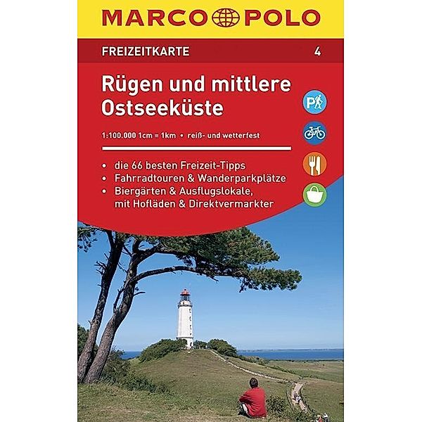 MARCO POLO Freizeitkarte Rügen und mittlere Ostseeküste 1:100 000
