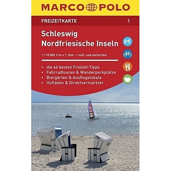 MARCO POLO Freizeitkarte Schleswig, Nordfriesische Inseln