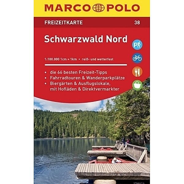 MARCO POLO Freizeitkarte Schwarzwald Nord 1:100 000