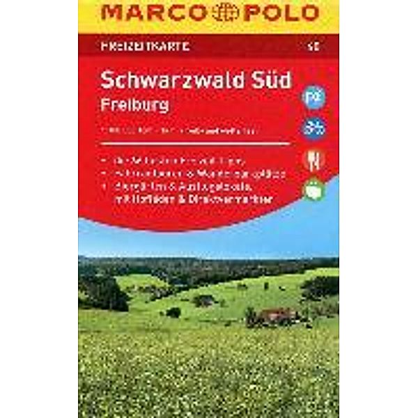 MARCO POLO Freizeitkarte Schwarzwald Süd, Freiburg 1:100 000