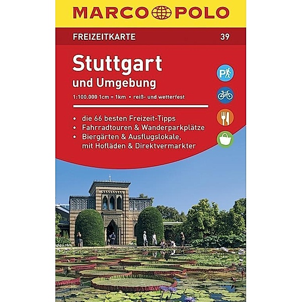 MARCO POLO Freizeitkarte Stuttgart und Umgebung 1:100 000
