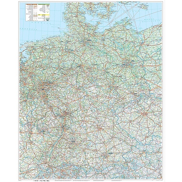 MARCO POLO Große Deutschlandkarte mit Ländergrenzen