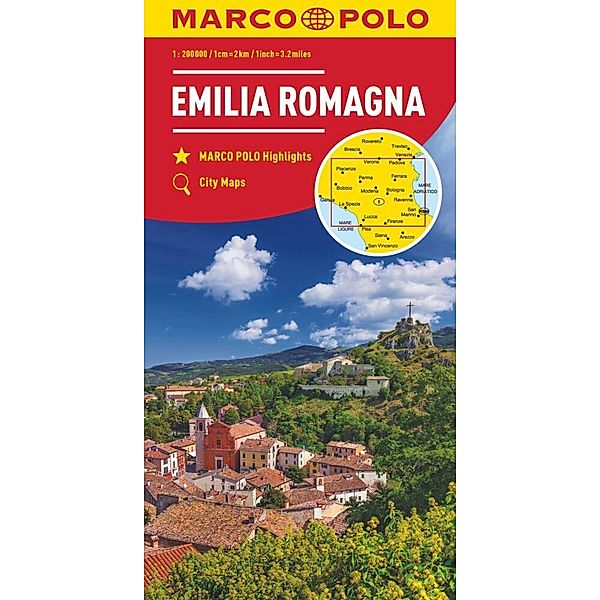 MARCO POLO Karte Emilia Romagna 1:200 000. Émilie-Romagne