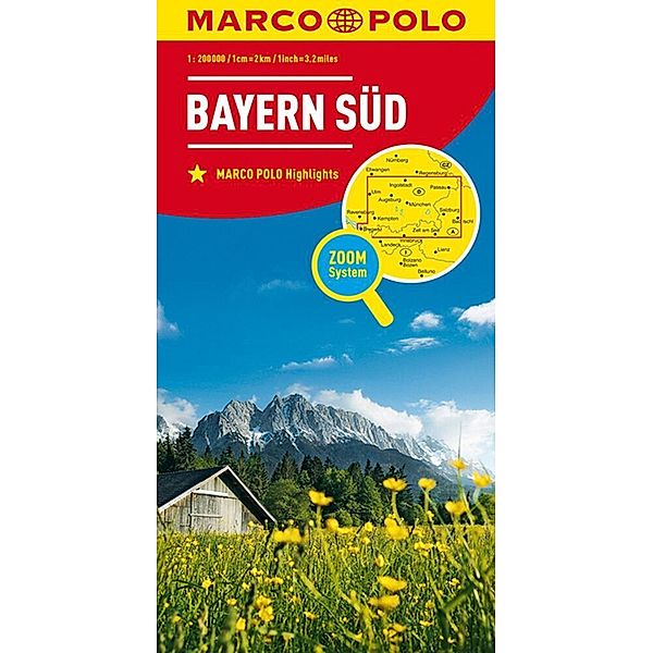 MARCO POLO Karte / MARCO POLO Karte  Bayern Süd / South Bavaria / Sud Bavière