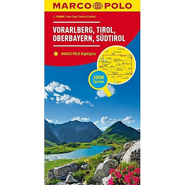 MARCO POLO Karte / MARCO POLO Regionalkarte Österreich Blatt 03 Vorarlberg, Tirol