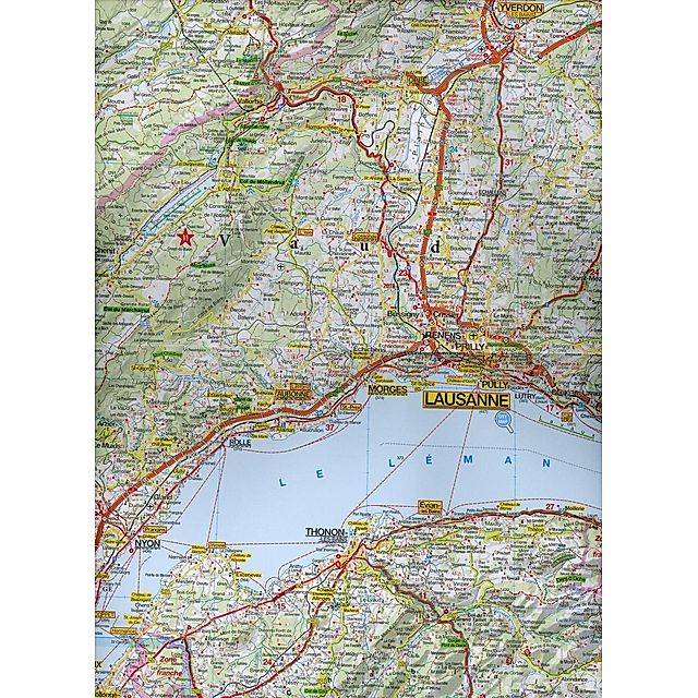 MARCO POLO Karte Schweiz - Westlicher Teil Suisse occidentale Svizzera  occidentale Western Switzerland Buch versandkostenfrei bei Weltbild.de  bestellen