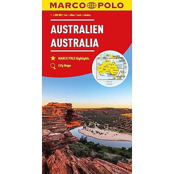 MARCO POLO Kontinentalkarte Australien 1:4 Mio.