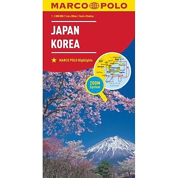 MARCO POLO Kontinentalkarte Japan, Korea 1:2 Mio.