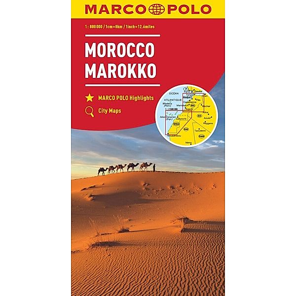 MARCO POLO Kontinentalkarte / MARCO POLO Kontinentalkarte Marokko 1:800.000, MARCO POLO Kontinentalkarte Marokko 1:800.000