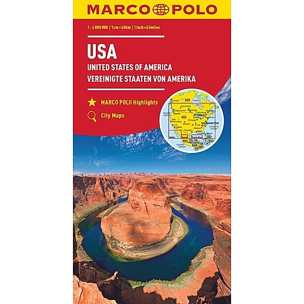 MARCO POLO Kontinentalkarte USA 1:4 Mio., MARCO POLO Kontinentalkarte USA 1:4 Mio.