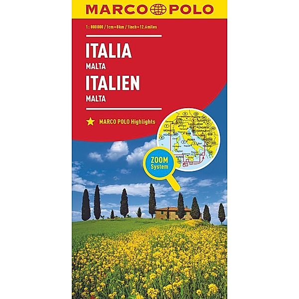 MARCO POLO Länderkarte Italien 1:800.000, MARCO POLO Länderkarte Italien 1:800.000