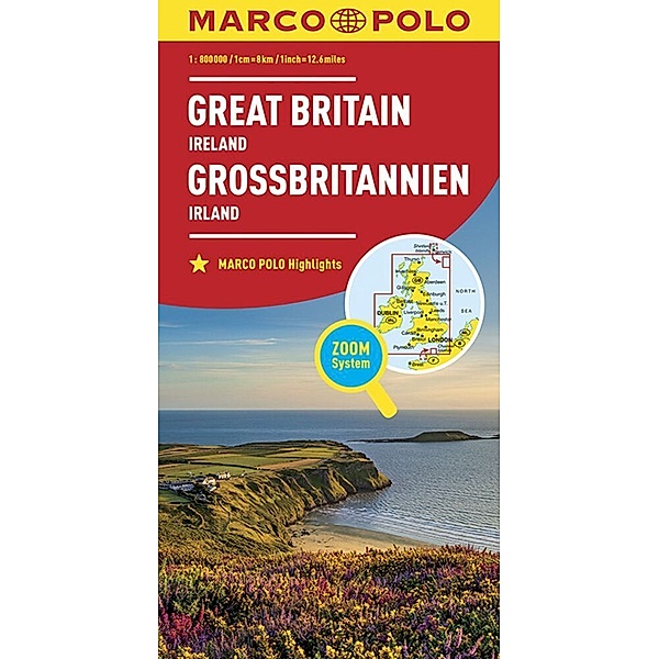 Marco Polo Länderkarte / MARCO POLO Länderkarte Großbritannien, Irland 1:800.000, Irland 1:800.000 MARCO POLO Länderkarte Großbritannien