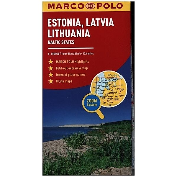 Marco Polo Maps / Estonia, Latvia, Lithuania Marco Polo Map, Marco Polo