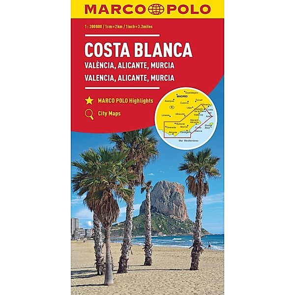 MARCO POLO Regionalkarte Costa Blanca 1:200.000, MARCO POLO Regionalkarte Costa Blanca 1:200.000