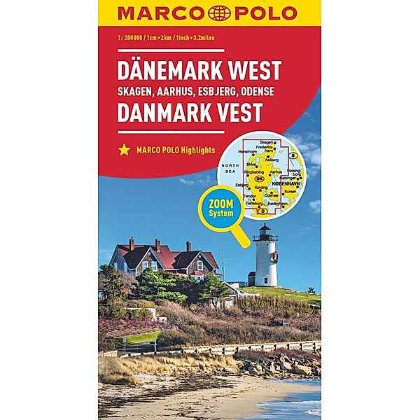 MARCO POLO Regionalkarte Dänemark West 1:200.000