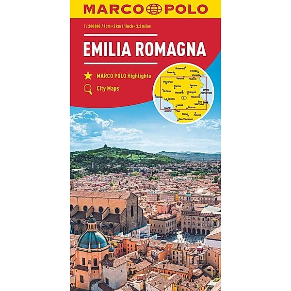 MARCO POLO Regionalkarte Italien 06 Emilia Romagna 1:200.000