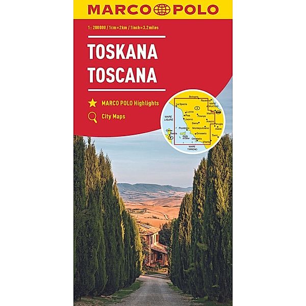 MARCO POLO Regionalkarte Italien 07 Toskana 1:200.000