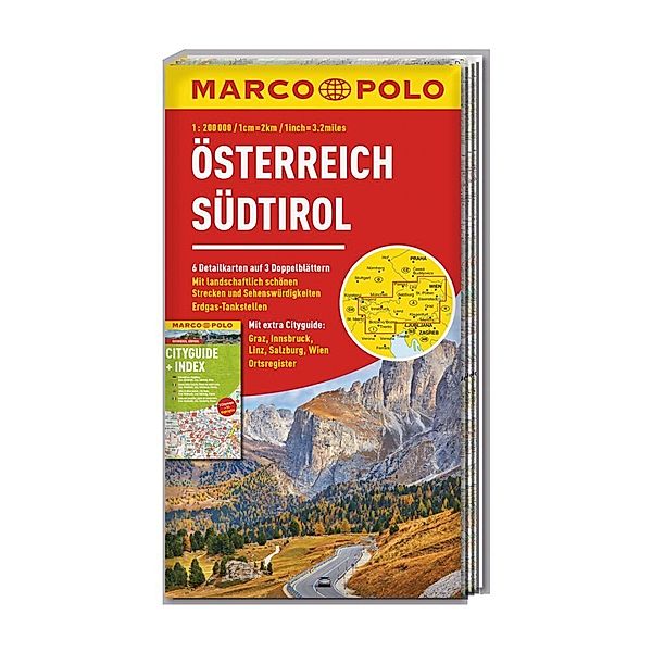 MARCO POLO Regionalkarte / MARCO POLO Regionalkarte Österreich, Südtirol 1:200.000
