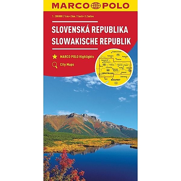 MARCO POLO Regionalkarte Slowakische Republik 1:200.000. Slovak Republic / République Slovaque