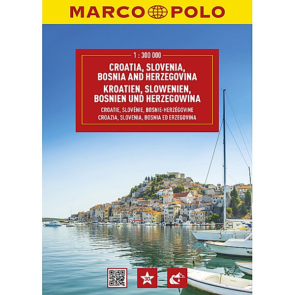 MARCO POLO Reiseatlas Kroatien, Slowenien, Bosnien und Herzegowina 1:300.000