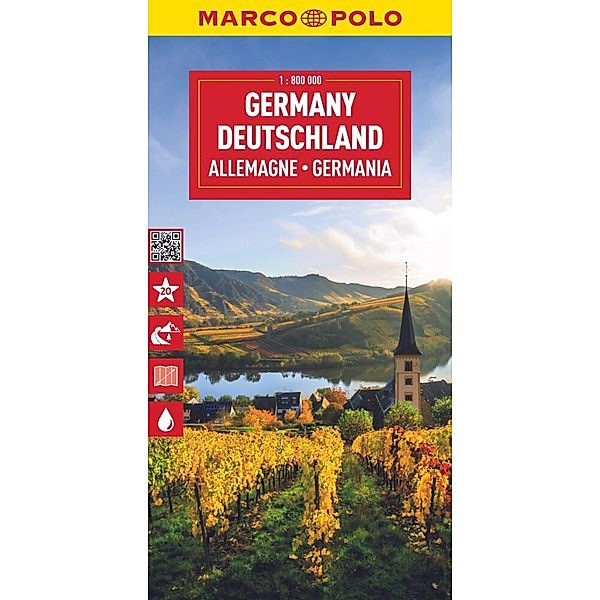 MARCO POLO Reisekarte Deutschland 1:800.000