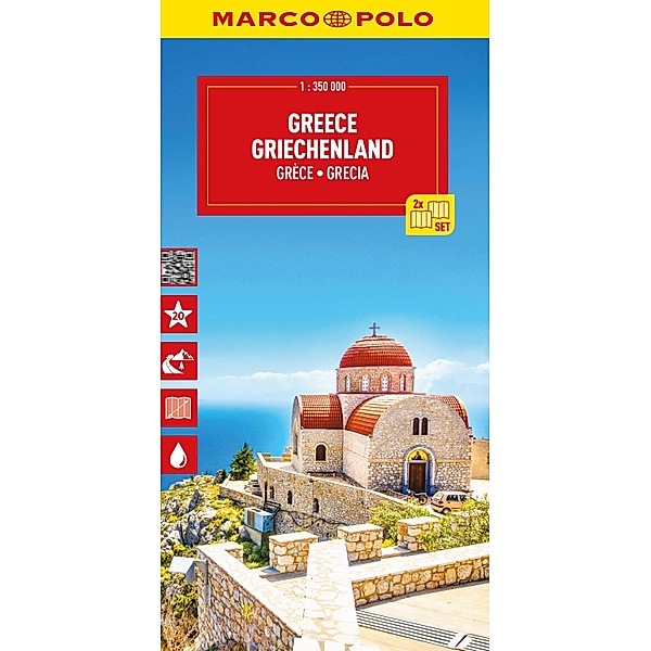 MARCO POLO Reisekarte Griechenland (2-Karten-Set) 1:350.000