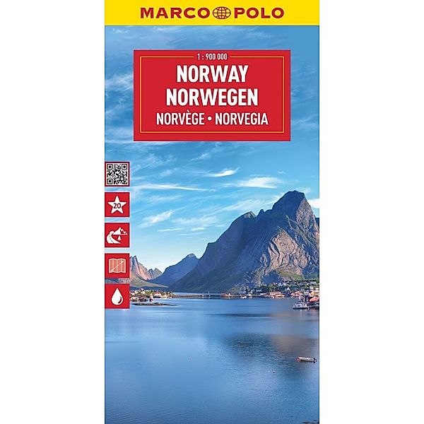 MARCO POLO Reisekarte Norwegen 1:900.000